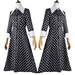 The Addams Family Wednesday Addams Christina Ricci Halloween Cosplay Costume