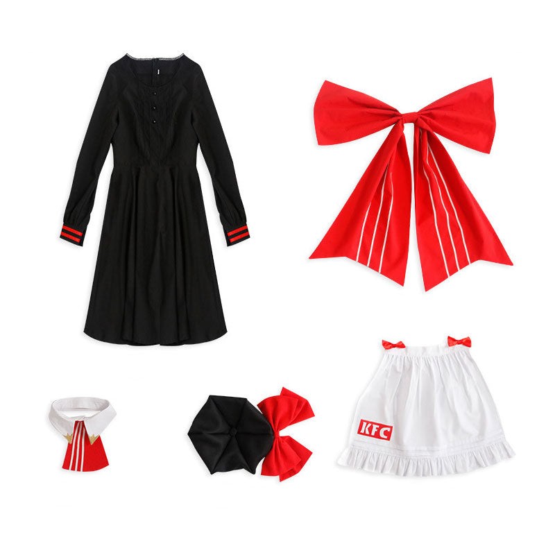 Game Genshin Impact KFC Noelle Maid Cosplay Costumes