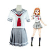 LoveLive!Sunshine!! Takami Chika and Aqours All Members Summer School Uniform Cosplay Costume - Cosplay Clans