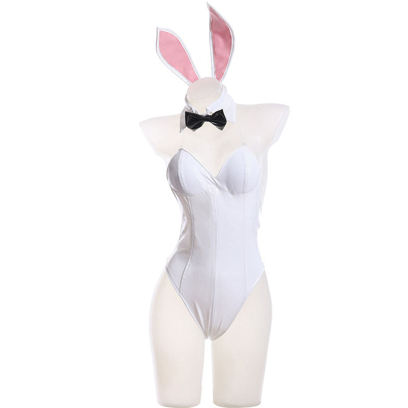 Date A Bullet White Queen Bunnysuit Cosplay Costumes 