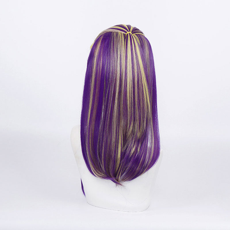 Anime Tokyo Revengers Wakasa Imaushi Long Yellow Purple Cosplay Wigs - Cosplay Clans