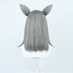 Game Blue Archive Sunaookami Shiroko Cosplay Wigs With Ear Props