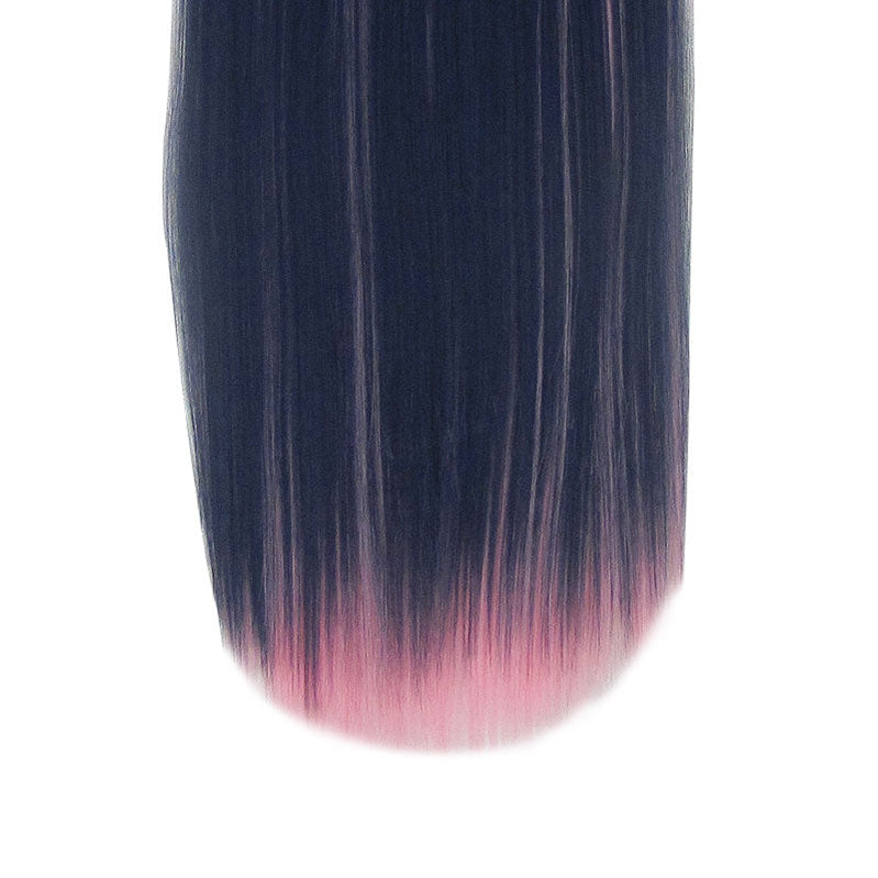 Panty & Stocking with Garterbelt Stocking Blue Mixed Red 100cm Long Straight Cosplay Wigs - Cosplay Clans
