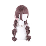 Women Fashion Long Red Wavy Sweet Bangs Lolita Wigs