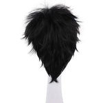 Anime Naruto Uchiha Sasuke Short Black Curly Cosplay Wigs - Cosplay Clans