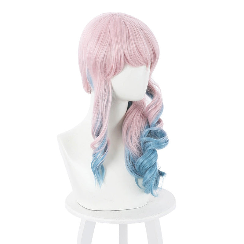 Anime Akudama Drive Doctor Long Pink Gradient Blue Cosplay Wigs - Cosplay Clans