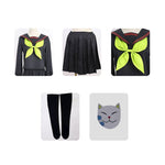 Anime Demon Slayer Kimetsu no Yaiba Nezuko Kamado Makomo School Uniform Cosplay Costumes - Cosplay Clans