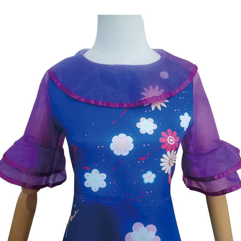 Disney Encanto Isabela Madrigal Kids Dress Cosplay Costumes