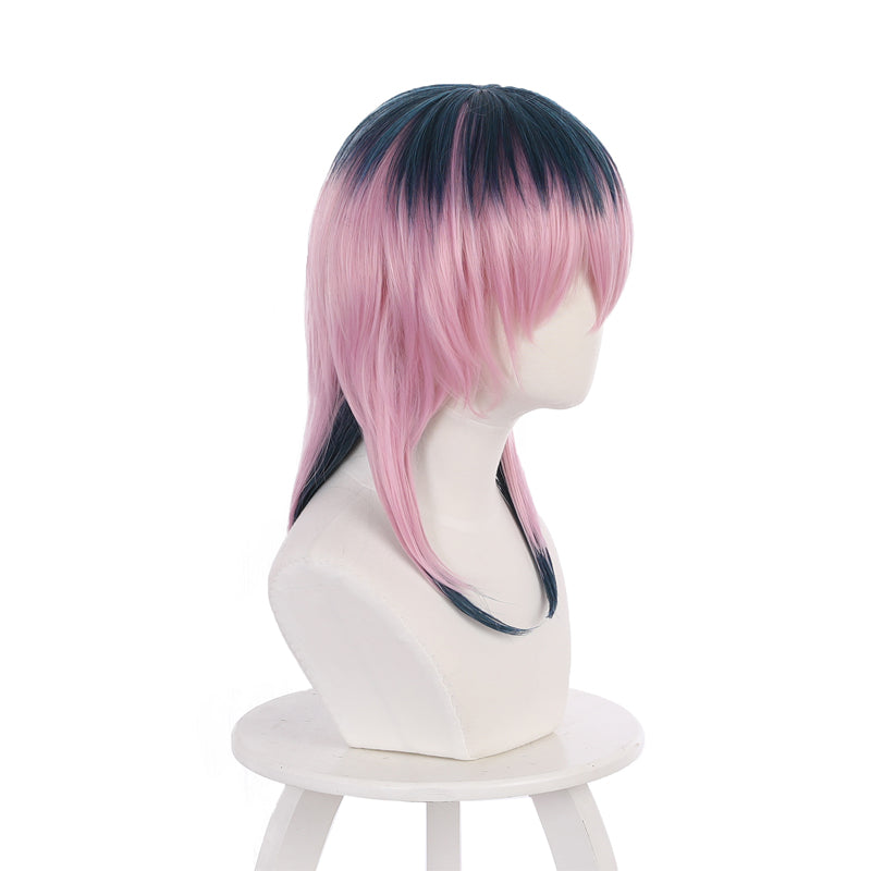 Tokyo Revengers Rindo Haitani Dark Blue Gradient Pink Cosplay Wigs