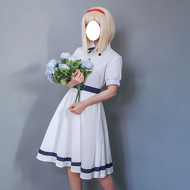 Anime Takt Op. Destiny Musicart Destiny White Dress Cosplay Costumes