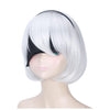 Action Role-playing Video Game Nier: Automata Game 2b YoRHa No.2 Type B Silver ShortCosplay Wigs - Cosplay Clans