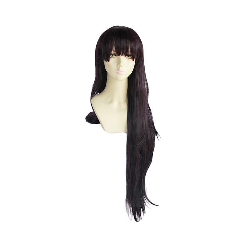 Anime Danganronpa 2: Goodbye Despair Mikan Tsumiki 100cm Long Black Purple Cosplay Wigs - Cosplay Clans