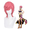 Anime JoJo's Bizarre Adventure Golden Wind Trish Una Long Pink Cosplay Wigs - Cosplay Clans