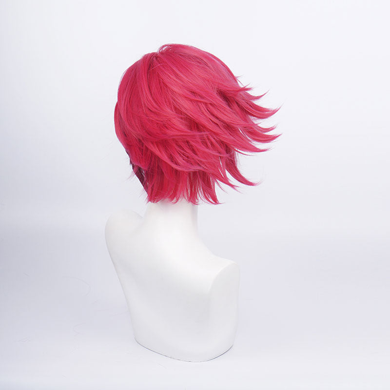 Game LOL Arcane Vi Rose Red Cosplay Wigs - Cosplay Clans