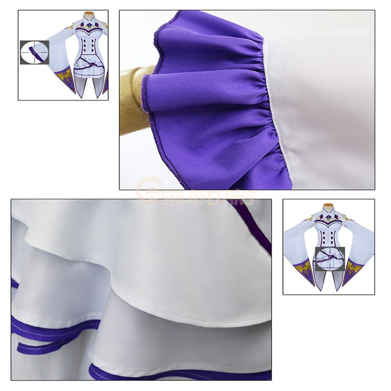 Anime Re:Zero Starting Life in Another World Emilia Cosplay Costume - Cosplay Clans