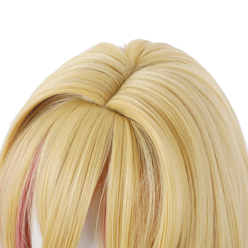 Anime Rent-A-Girlfriend Mami Nanami Short Yellow Gradient Pink Cosplay Wigs - Cosplay Clans