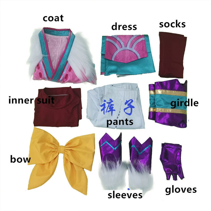 Game LOL Spirit Blossom Kindred Eternal Hunters Cosplay Costumes - Cosplay Clans
