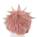 Anime Jujutsu Kaisen Yuji Itadori Short Pink Gradient Black Cosplay Wigs - Cosplay Clans