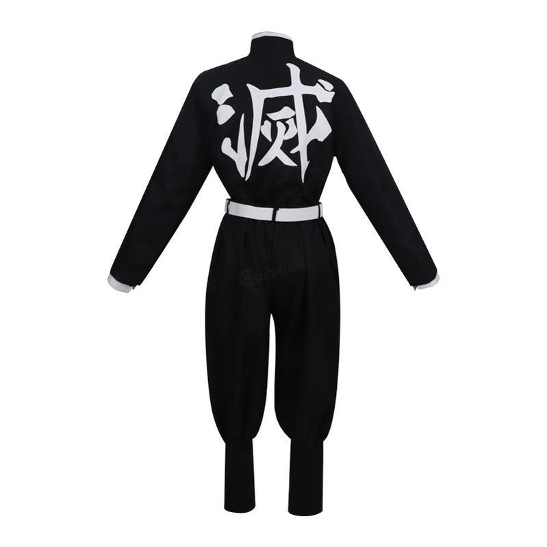 Anime Demon Slayer Kimetsu no Yaiba Iguro Obanai Kimono Black White Halloween Cosplay Costumes - Cosplay Clans