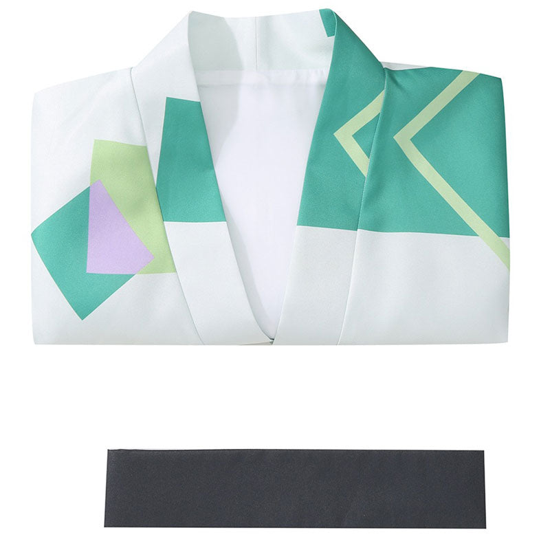 Demon Slayer Kimetsu no Yaiba Tanjiro Kamado White Kimono Cosplay Costume