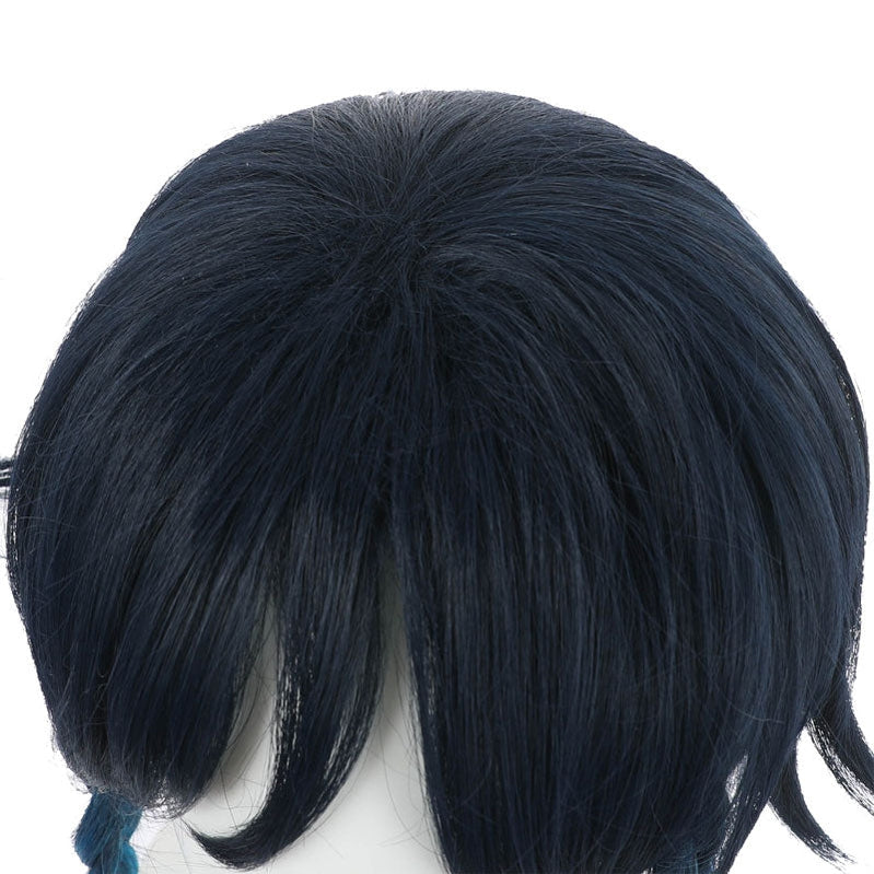 Game Genshin Impact Venti Gradient Blue Braided Cosplay Wig - Cosplay Clans