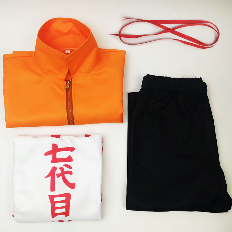 Anime Boruto Naruto: The Seventh Hokage and the Scarlet Spring Uzumaki Naruto Cosplay Costumes