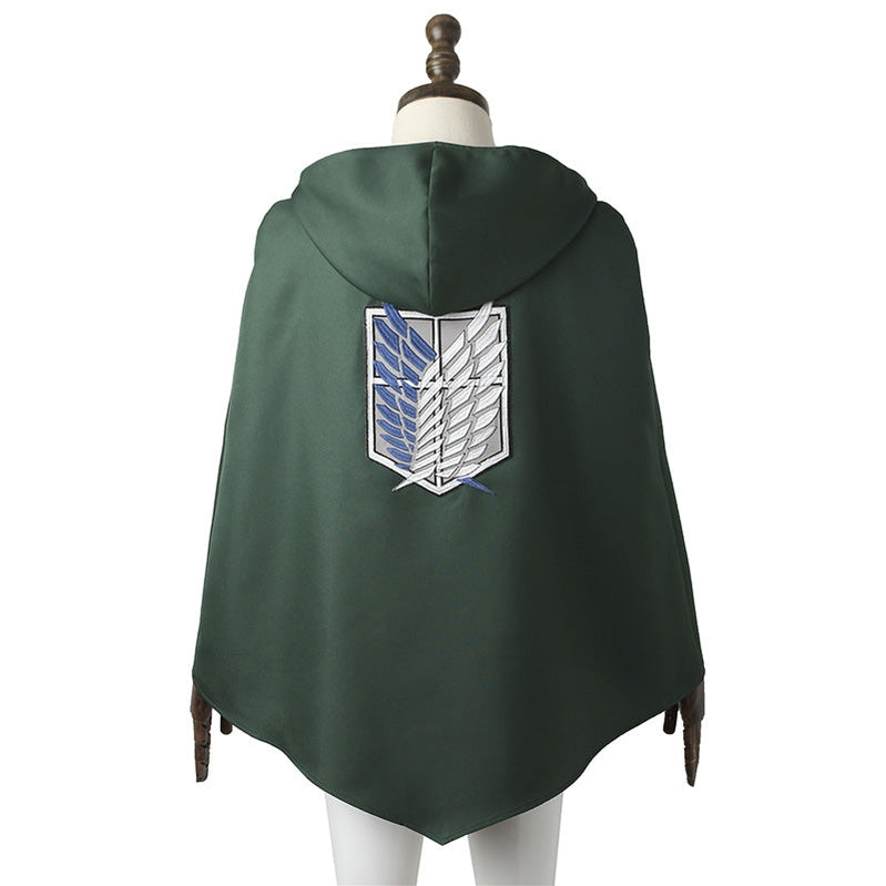 Anime Attack on Titan Eren Jaeger Mikasa Ackerman The Wings Of Freedom Survey Corps Cosplay Cloak - Cosplay Clans