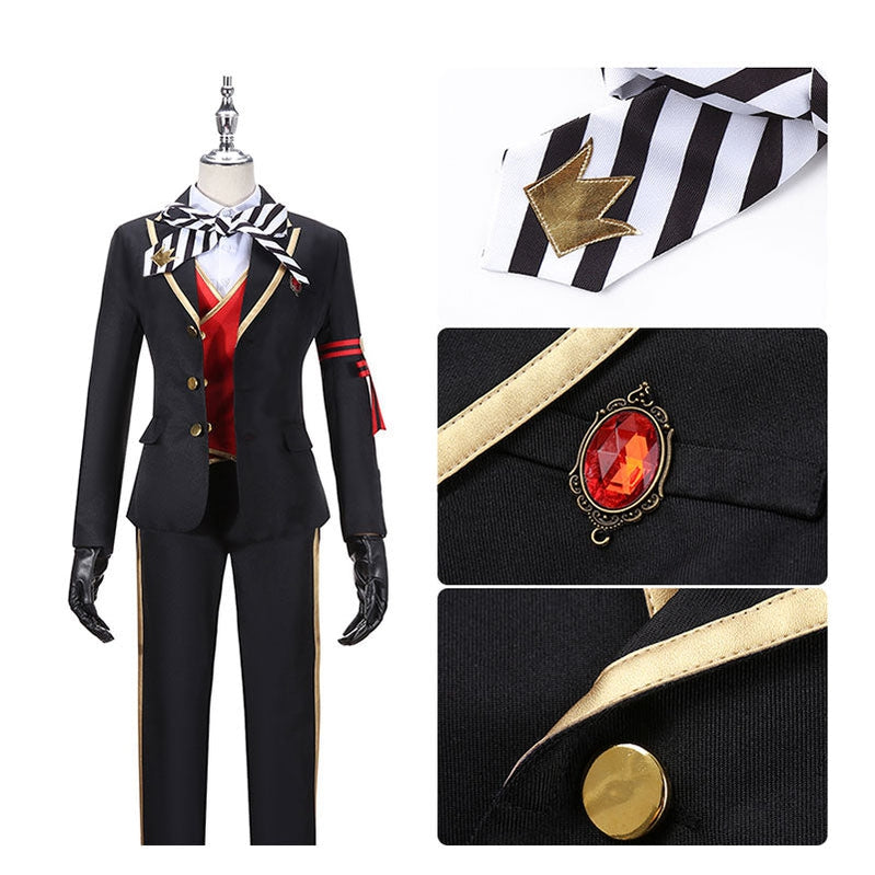 Game Twisted-Wonderland Riddle Rosehearts Uniforms Cosplay Costume - Cosplay Clans