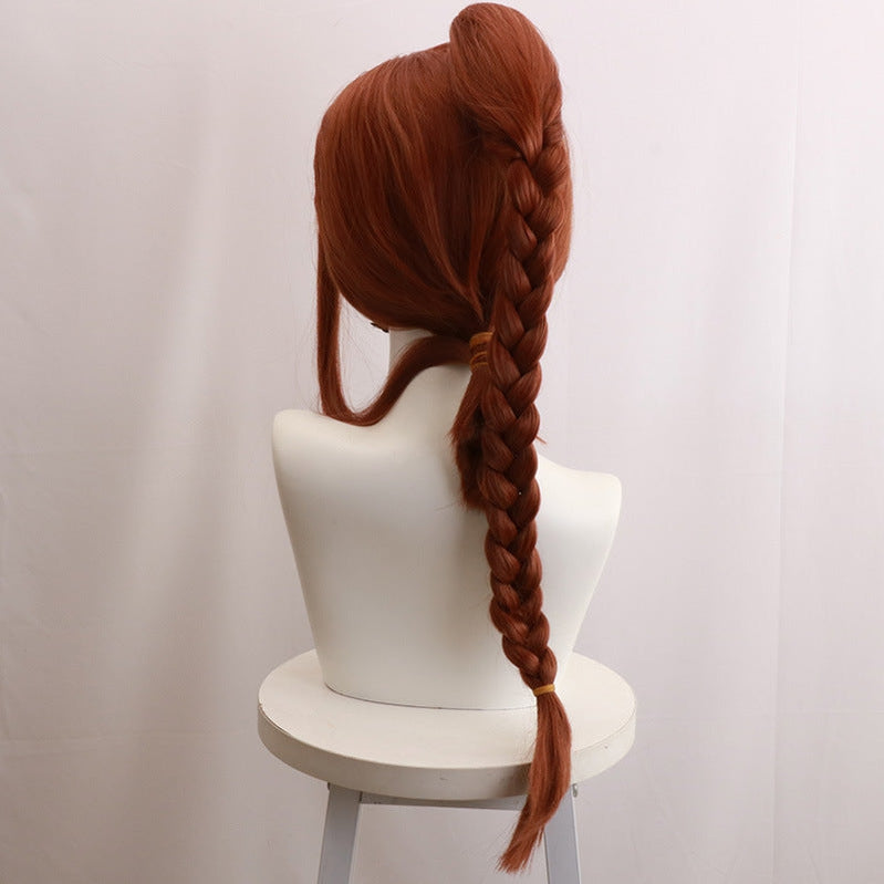 Anime Avatar: The Last Airbender Katara Brown 80cm Cosplay Wig - Cosplay Clans