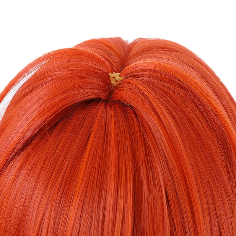 Game Genshin Impact Diluc Ragnvindr Orange Cosplay Wig - Cosplay Clans