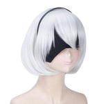 Action Role-playing Video Game Nier: Automata Game 2b YoRHa No.2 Type B Silver ShortCosplay Wigs - Cosplay Clans