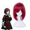 Danganronpa V3 Killing Harmony Yumeno Himiko Red Short Cosplay  Wigs - Cosplay Clans