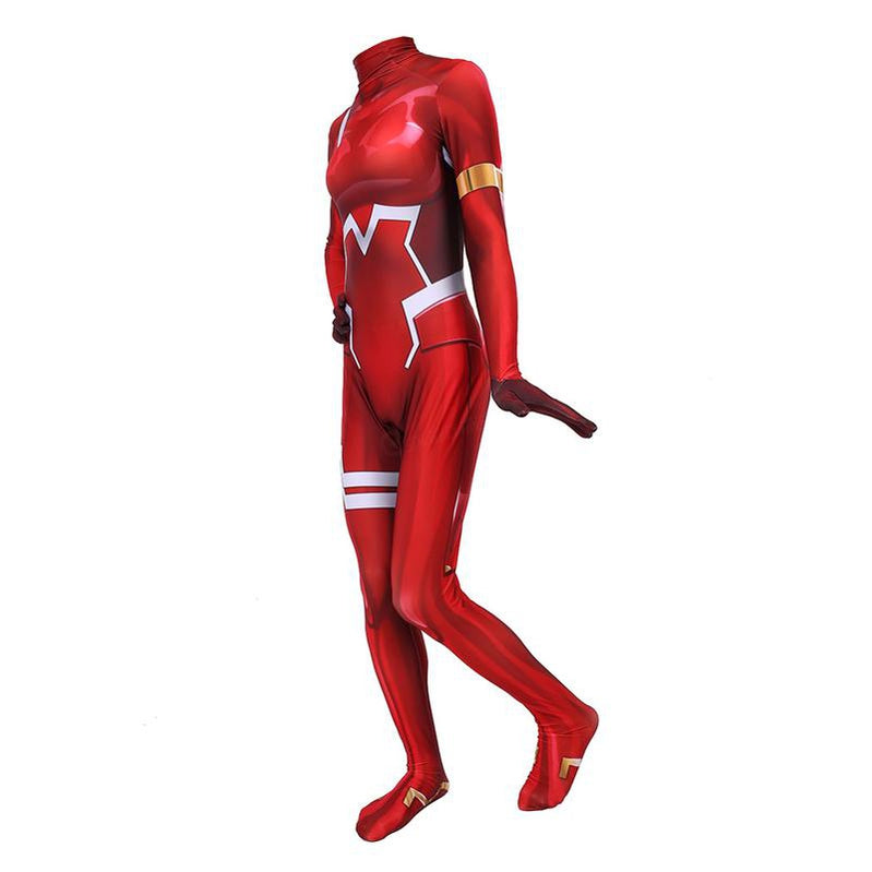 Anime DARLING in the FRANXX 02 Zero Two Jumpsuit Cosplay Costumes - Cosplay Clans