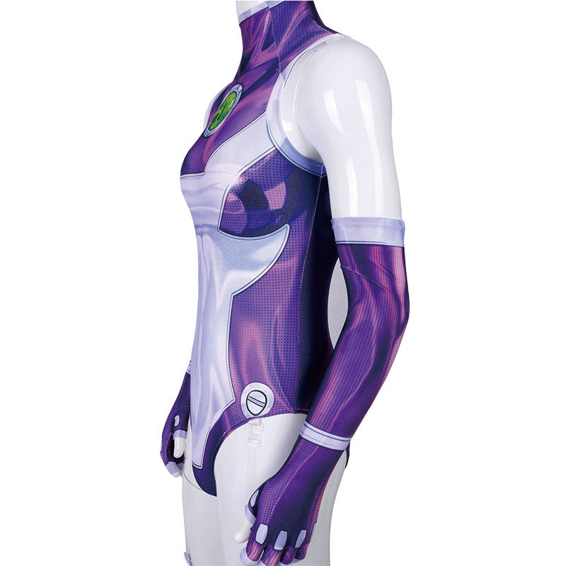 DC New Teen Titans Go Starfire Jumpsuit Cosplay Costumes