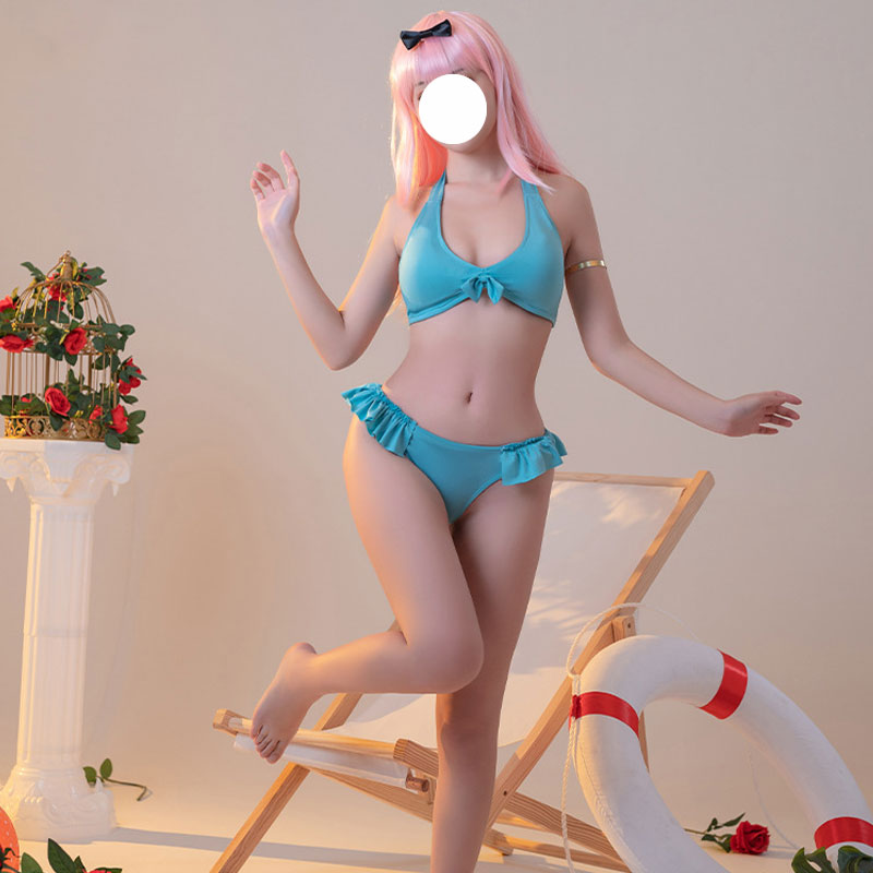 Anime Kaguya-sama: Love is War Chika Fujiwara Swimsuit Cosplay Costume For Sales Cosplay Clans Anime Kaguya-sama: Love is War Chika Fujiwara Swimsuit Cosplay Costume For Sales Cosplay Clans