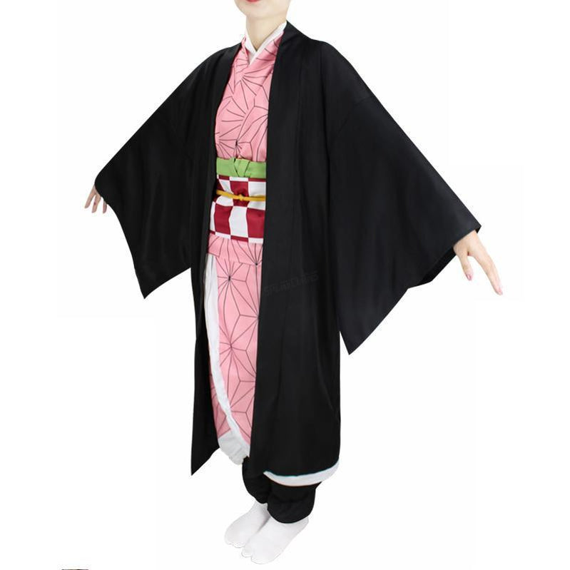 Anime Demon Slayer Kimetsu no Yaiba Nezuko Kamado kimono Cosplay Costume - Cosplay Clans