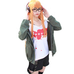 Anime Persona 5 Futaba Sakura Jacket Uniform Cosplay Costumes - Cosplay Clans