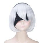 Action Role-playing Video Game Nier: Automata Game 2b YoRHa No.2 Type B Silver ShortCosplay Wigs - Cosplay Clans