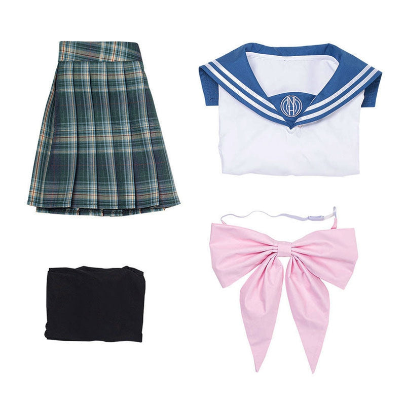 Danganronpa: Trigger Happy Havoc Art Gallery Sayaka Maizono Full Set Cosplay Costumes - Cosplay Clans