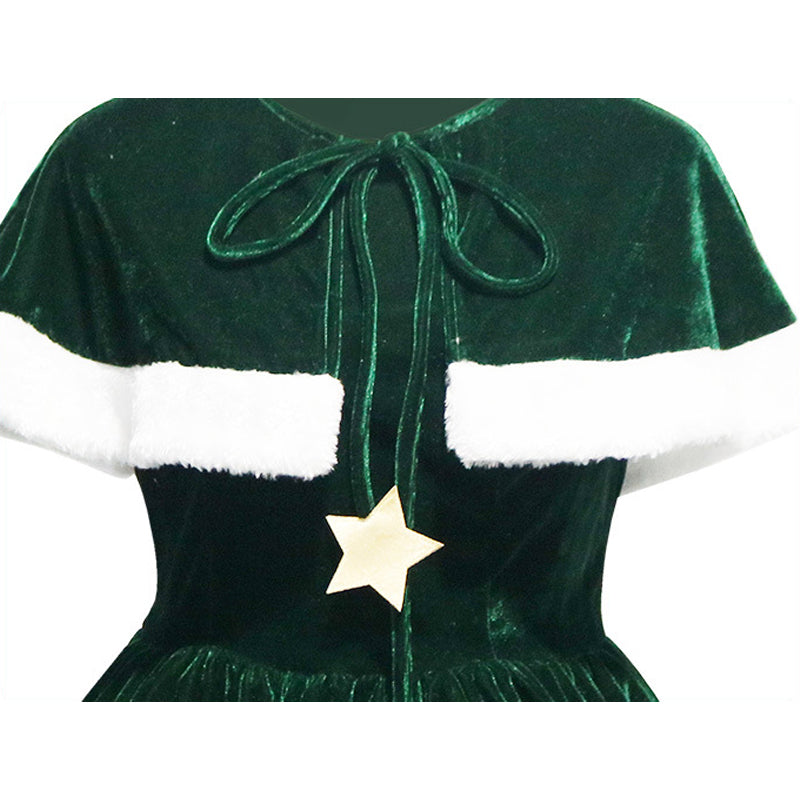 2022 New Christmas Green Christmas Tree Cosplay Costumes