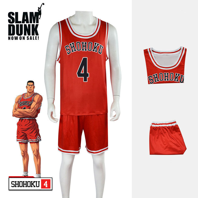 Anime Slam Dunk Hanamichi Sakuragi Basketball Uniform Cosplay Costumes