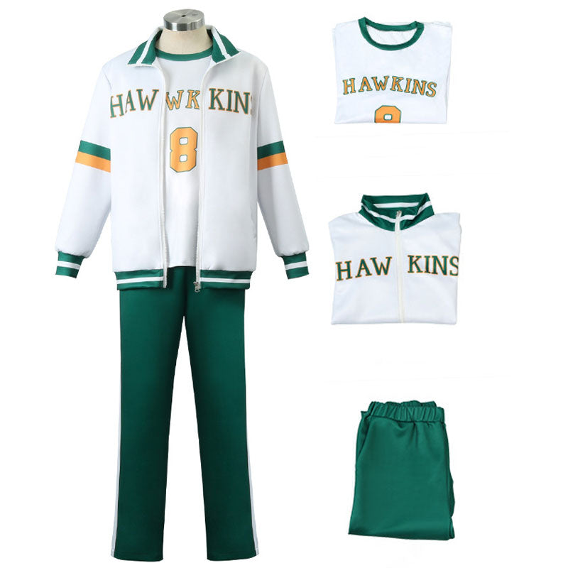 Stranger Things 4 Hawkins High School Cheer Man Unifrom Cosplay Costumes - Cosplay Clan