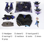 Game Genshin Impact Keqing Opulent Splendor Cosplay Costumes