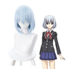 Anime Date A Live Origami Tobiichi Short Light Blue Cosplay Wigs - Cosplay Clans