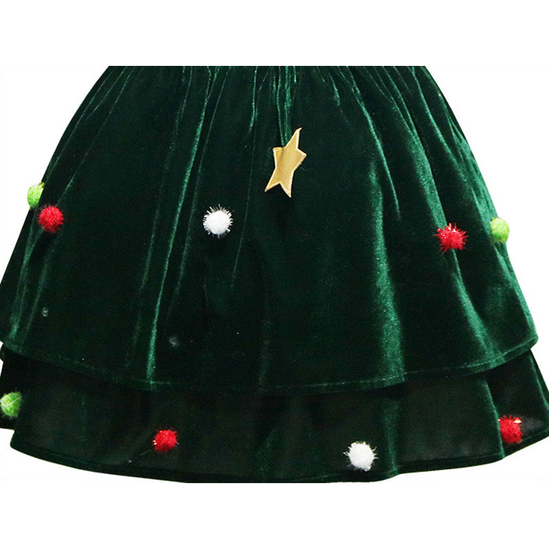 2022 New Christmas Green Christmas Tree Cosplay Costumes