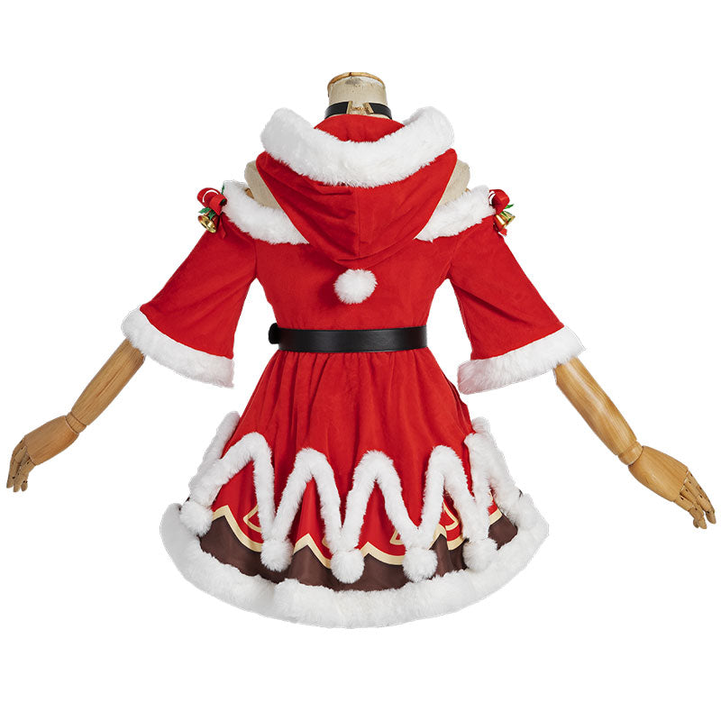 Game Genshin Impact Christmas Barbara Cosplay Costumes - Cosplay Clans