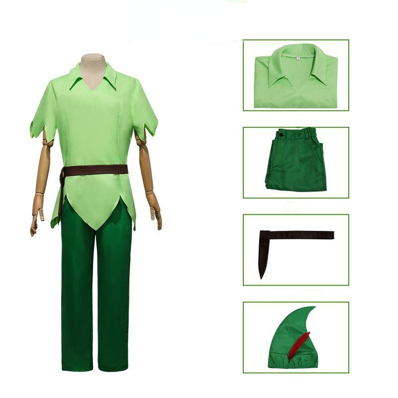 Disney Peter Pan Fullset Cosplay Costumes
