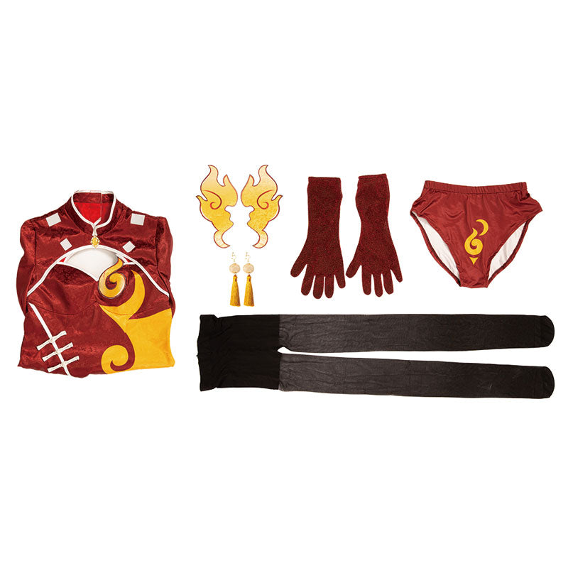 Game Genshin Impact Indarias Pyro Yakshas Cosplay Costumes