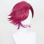 Game LOL Arcane Vi Short Rose Red Cosplay Wigs