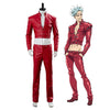 Anime The Seven Deadly Sins Ban Red Jacket Suit Cosplay Costume - Cosplay Clans